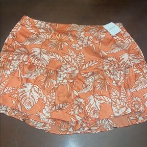 F21 Orange Mini Skort